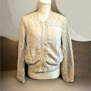 Anthropologie HeiHei sz med/P distressed itinerary quilted  bomber jacket , NWOT